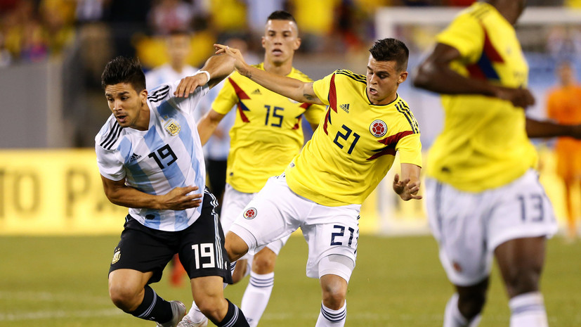 Аргентина сыграла вничью с Колумбией в товарищеском матче по футболу