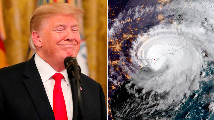 Повелитель бурь: как американские СМИ используют ураган «Флоренс» для критики Трампа