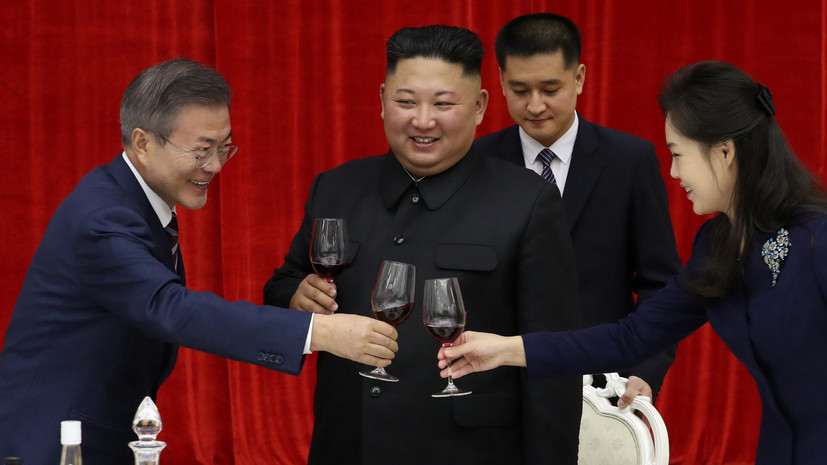Ким Чен Ын угостил президента Южной Кореи корнями колокольчика