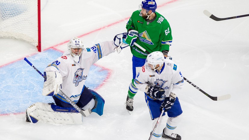 «Салават Юлаев» забросил семь шайб «Барысу» в матче регулярного чемпионата КХЛ