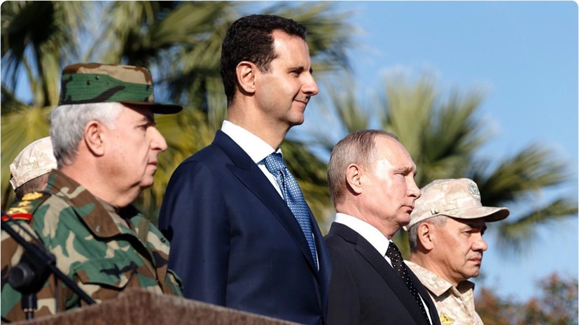 Канцелярия Асада сообщила о его разговоре с Путиным