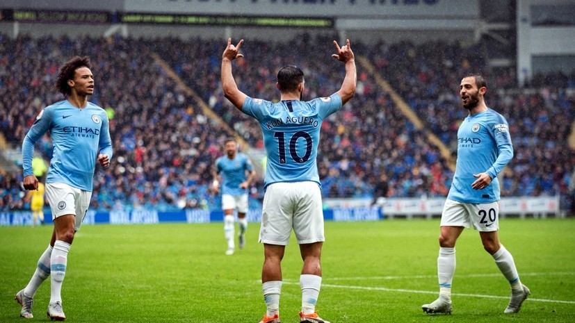 Футболист «Манчестер Сити» Агуэро вышел на третье место в истории АПЛ по голам за одну команду