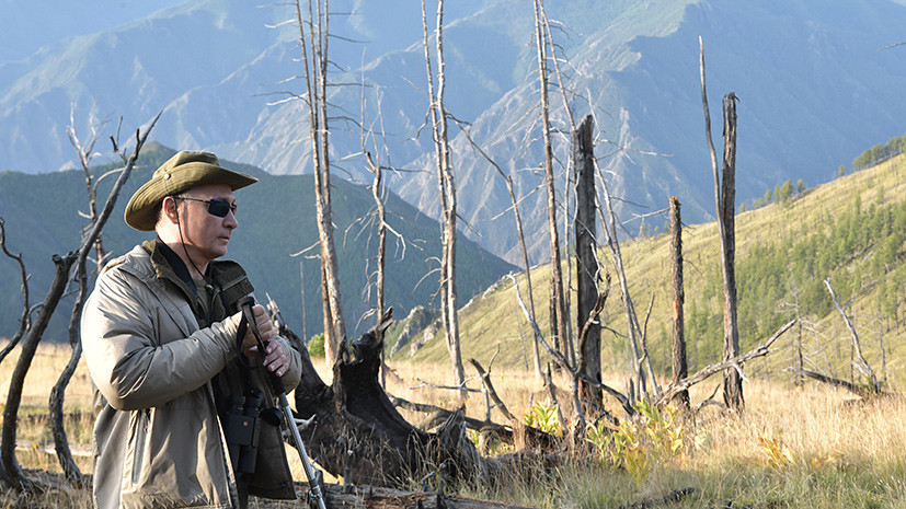 Путин провёл субботний день в хакасской тайге