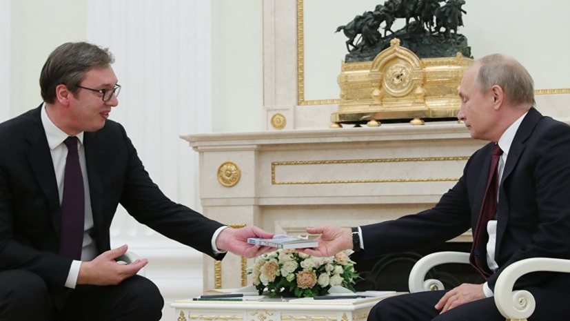 Вучич прокомментировал итоги переговоров с Путиным