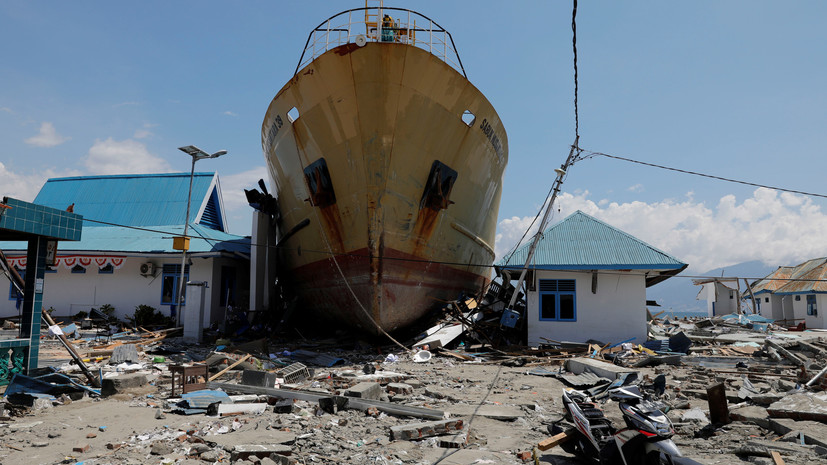 Число погибших при землетрясении в Индонезии возросло до 1374