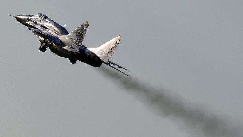 Специальная комиссия расследует причины падения МиГ-29 в Подмосковье