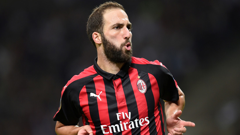 Дубль Игуаина помог «Милану» обыграть «Кьево» в восьмом туре Серии А