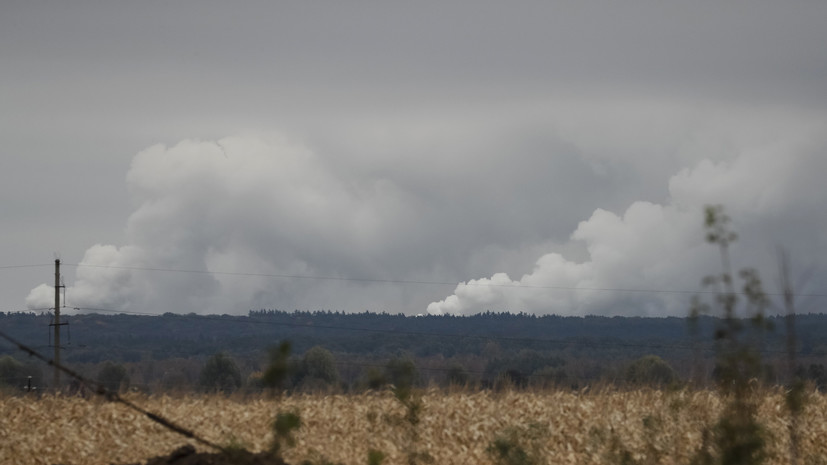 В Раде назвали горящий арсенал в Черниговской области одним из наиболее уязвимых