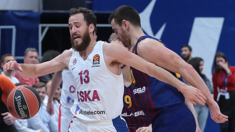 ЦСКА обыграл «Барселону» в баскетбольной Евролиге
