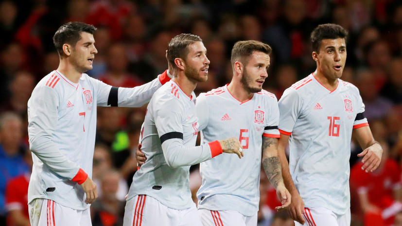 Сборная Испании по футболу разгромила команду Уэльса в товарищеском матче