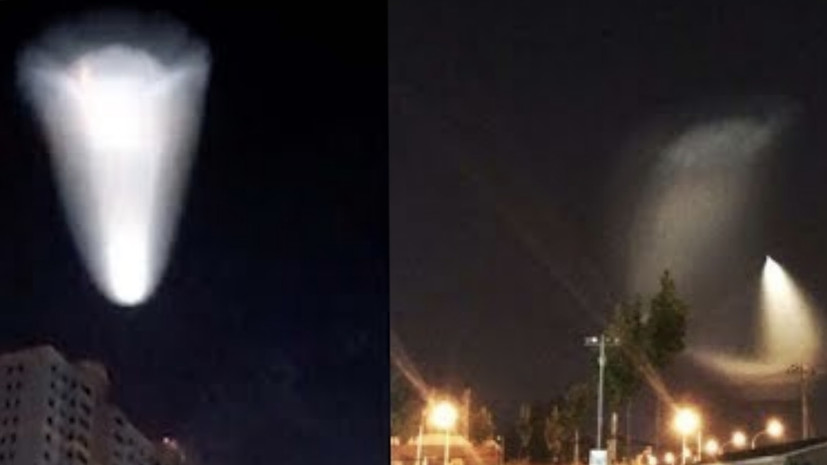 Жители Пекина заметили в небе похожий на НЛО объект