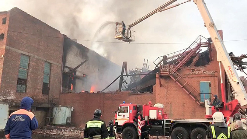 Во Владикавказ прибыл пожарный поезд для ликвидации возгорания на заводе