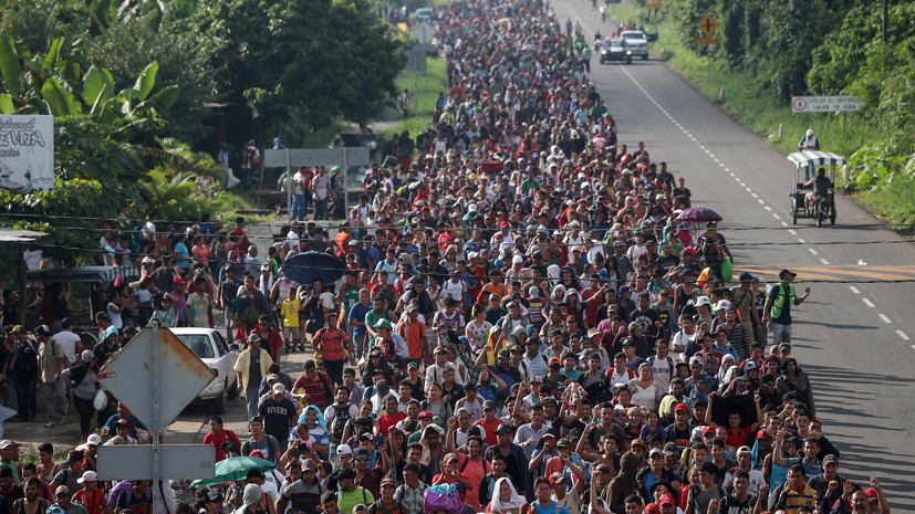 Движущийся в США «караван мигрантов» увеличился до 5 тысяч человек