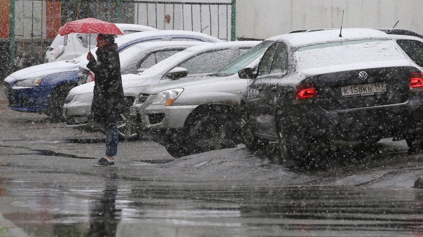 Синоптики не исключили выпадения мокрого снега в Москве на неделе