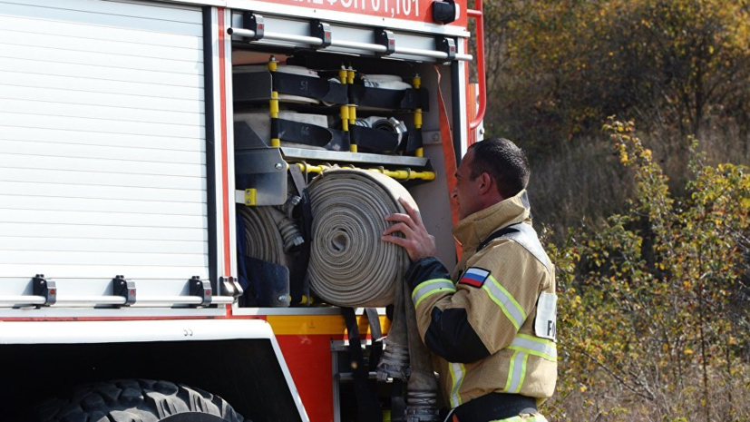 Пожар на рынке «Хитрый» в Астраханской области локализовали