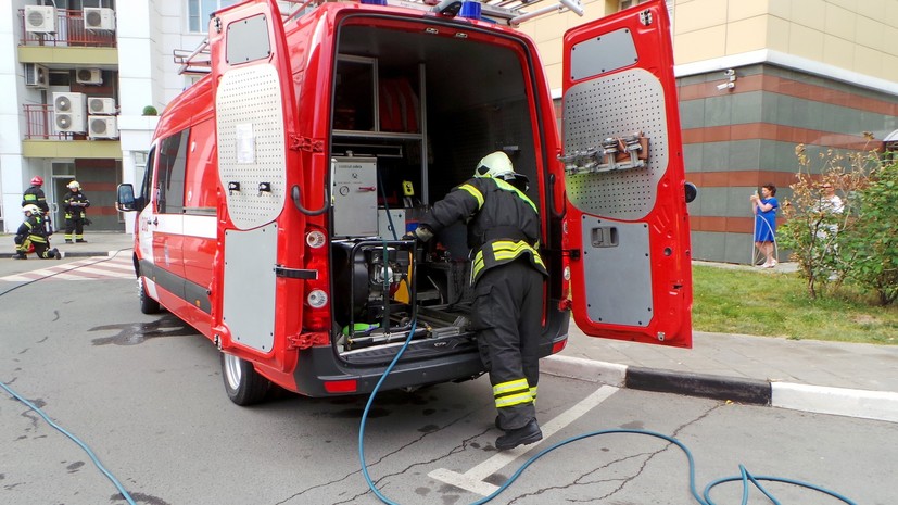 В МЧС сообщили о пожаре в здании на северо-востоке Москвы