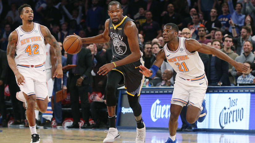 «Голден Стейт» обыграл «Нью-Йорк» в НБА, Дюрант набрал 41 очко