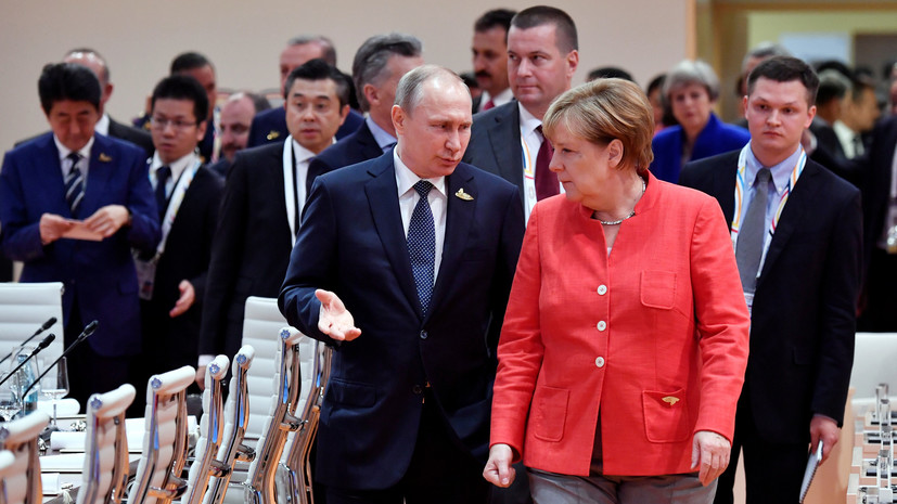 В Стамбуле проходит встреча Путина и Меркель