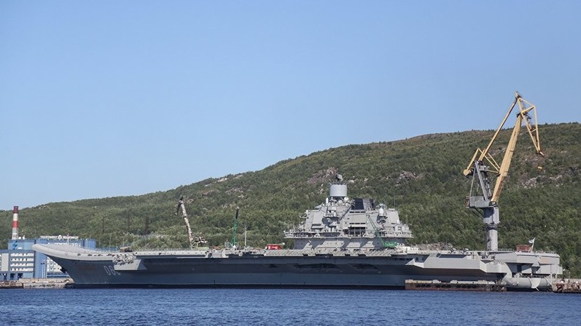 В «Звёздочке» рассказали о повреждениях «Адмирала Кузнецова» после ЧП