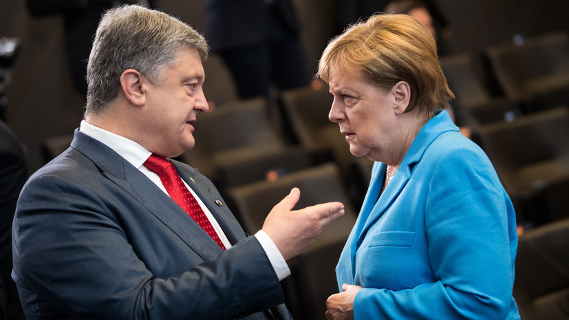 Порошенко намерен обсудить с Меркель в Киеве ситуацию в Азовском море