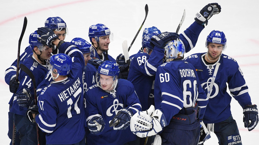 Московское «Динамо» победило «Нефтехимик» в матче КХЛ