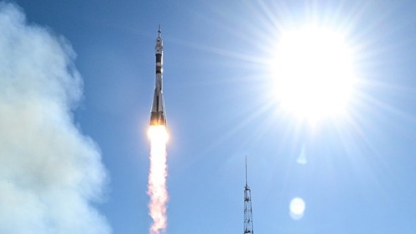 «Роскосмос» опубликовал видео аварии ракеты «Союз-ФГ»