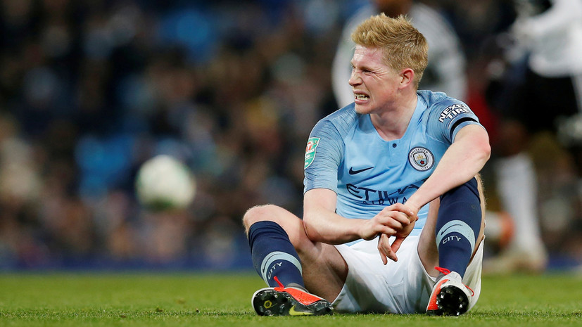 В «Манчестер Сити» рассказали, сколько де Брёйне пропустит из-за травмы