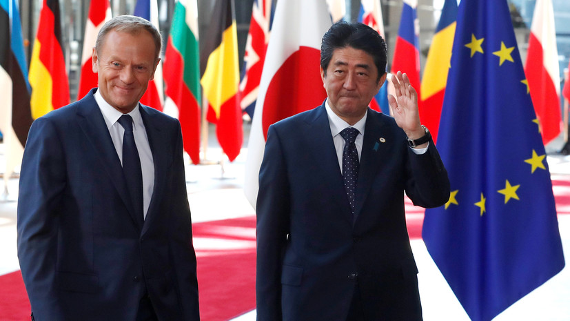 «Каждый за себя»: как Токио и Брюссель развивают торговую кооперацию на фоне протекционизма Вашингтона