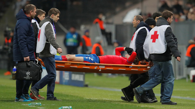 Фернандес получил травму во время матча Лиги чемпионов ЦСКА — «Рома»