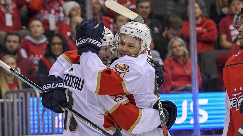 Шайба Дадонова помогла «Флориде» взять верх над «Эдмонтоном» в НХЛ