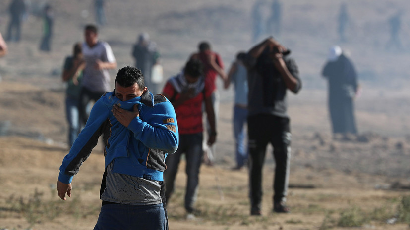 В Газе при столкновениях с армией Израиля пострадали 25 палестинцев
