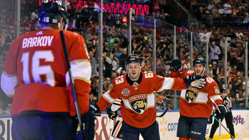 Передача Дадонова помогла «Флориде» победить «Айлендерс» в НХЛ