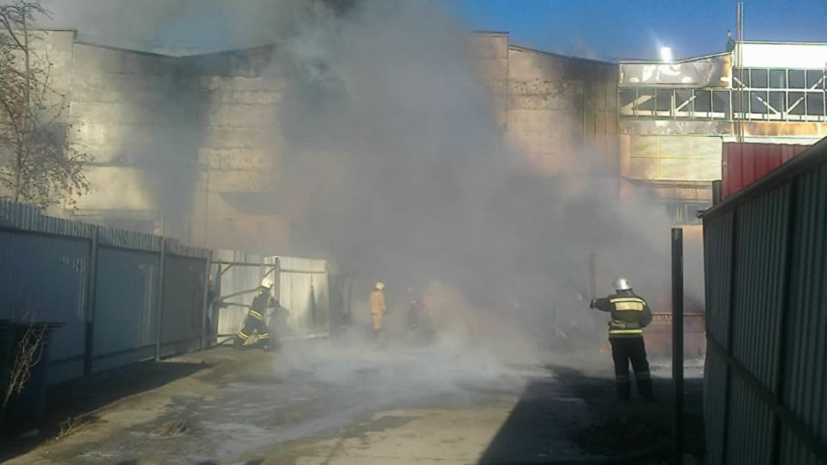 На рязанском заводе «Центролит» обрушилась кровля здания из-за пожара