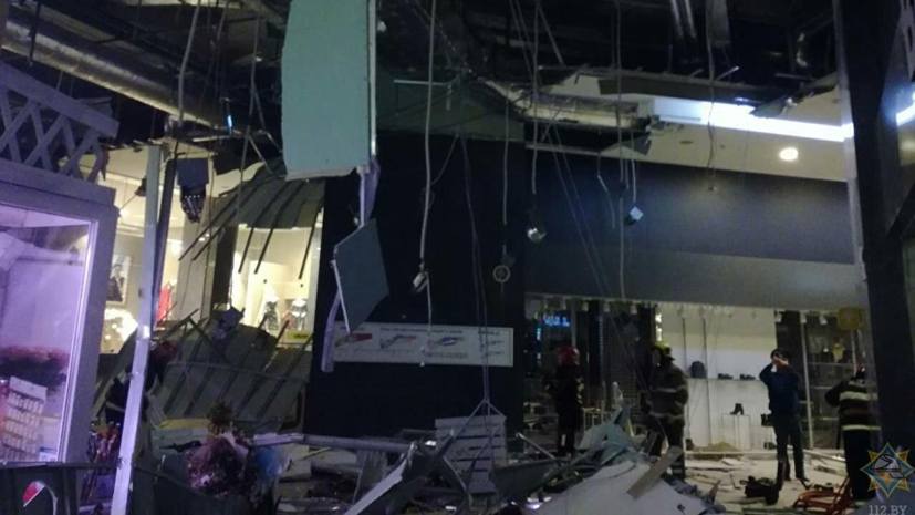 СК Белоруссии возбудил дело из-за обрушения потолка в минском ТЦ