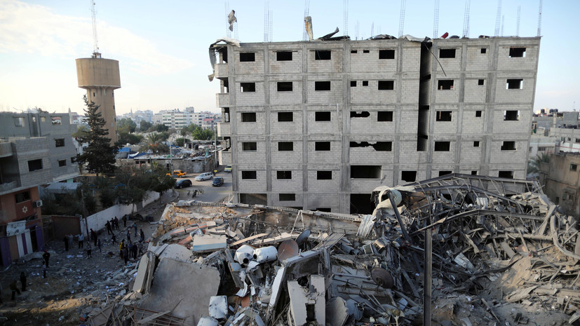 Израильские ВВС нанесли удар по зданию военной разведки ХАМАС