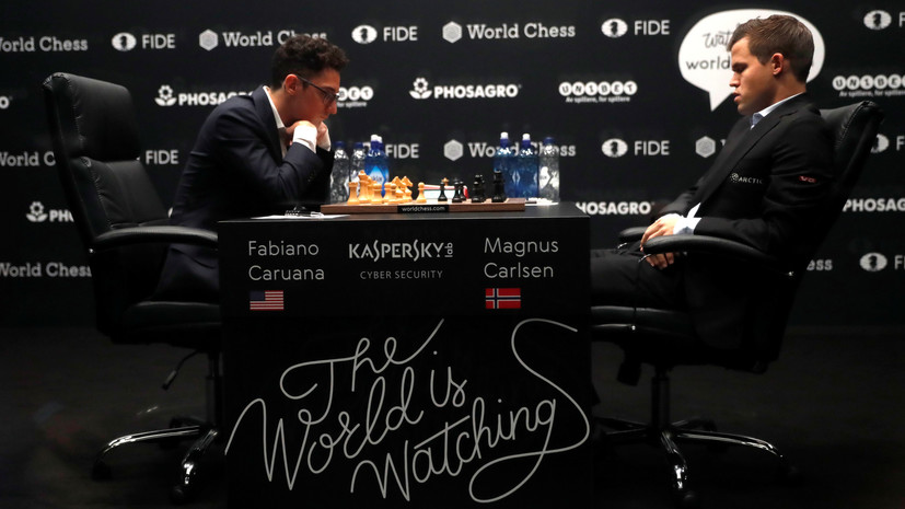 Карлсен и Каруана свели к ничьей четвёртую партию матча за звание чемпиона мира по шахматам