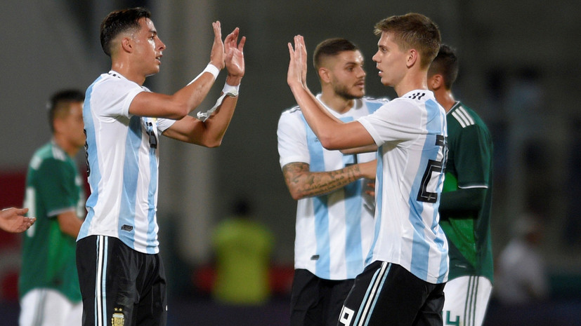 Сборная Аргентины по футболу выиграла у Мексики в товарищеском матче