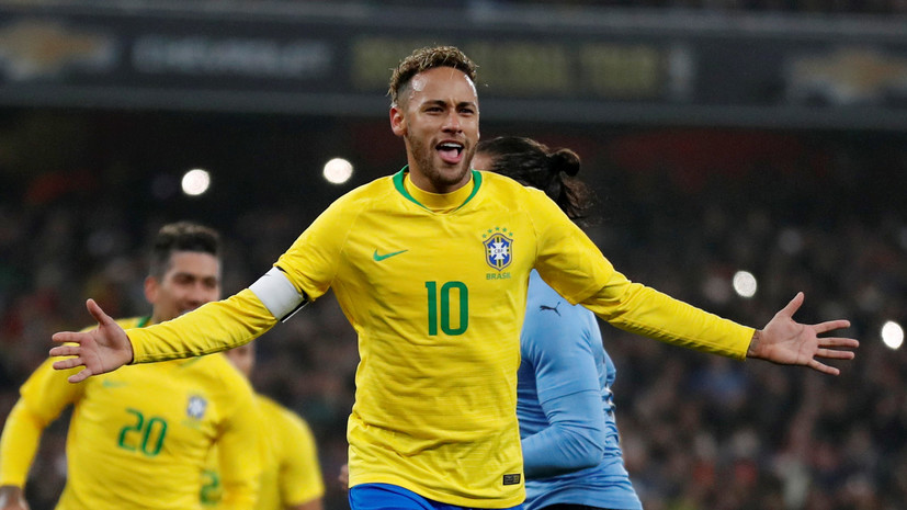 Неймар вошёл в тройку лучших бомбардиров в истории сборной Бразилии по футболу