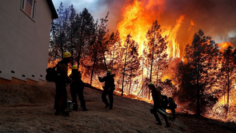 В Калифорнии локализован самый крупный природный пожар в истории штата