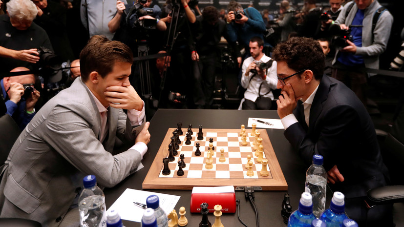 Карлсен и Каруана сыграли вничью в 12-й партии матча за шахматную корону