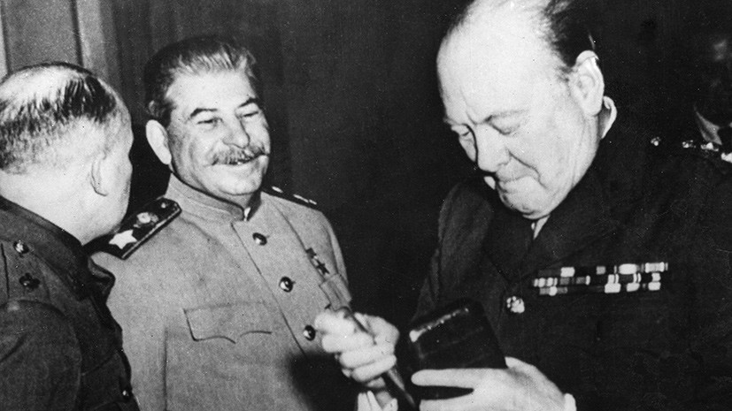 Советник директора ФСО рассказал, что Сталин начал посылать коньяки Черчиллю с 1941 года