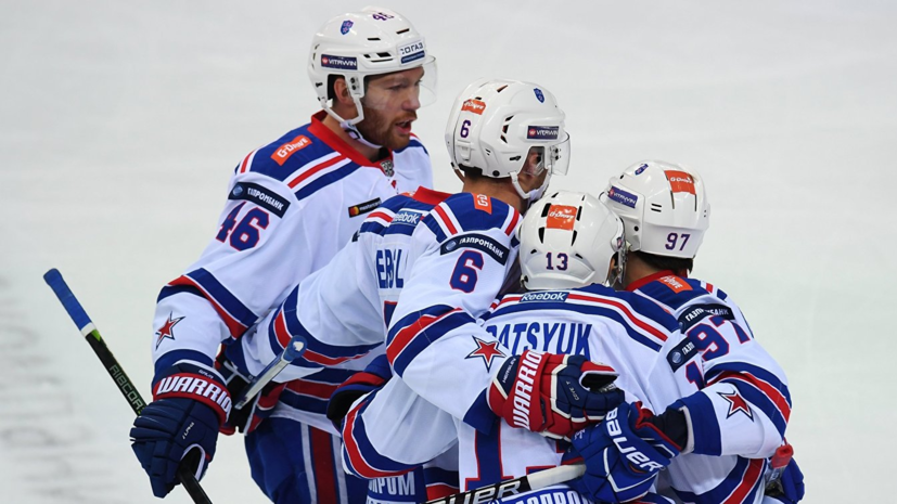 СКА разгромил «Витязь» в матче КХЛ