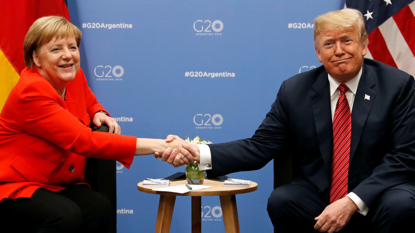 Меркель обсудила с Трампом инцидент в Керченском проливе и ДРСМД