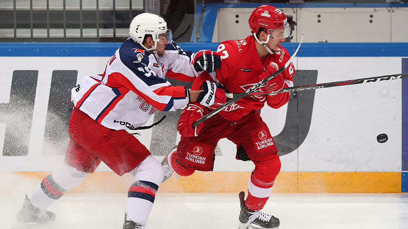 Нападающий хоккейного «Спартака» Зубов прокомментировал поражение от ЦСКА