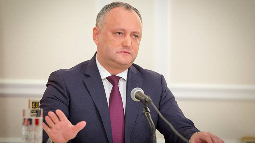 Додон заявил, что Молдавия следит за ситуацией на границе с Украиной
