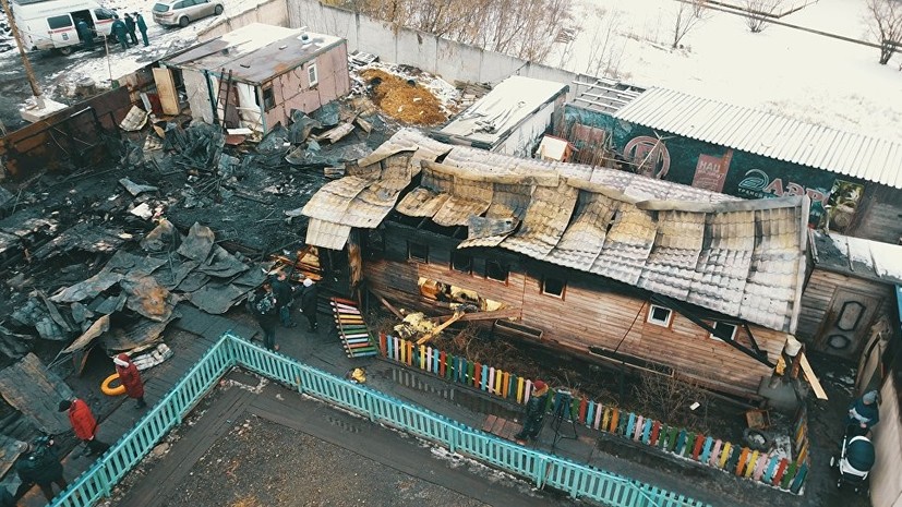 В Москве сгорел приют для бездомных животных