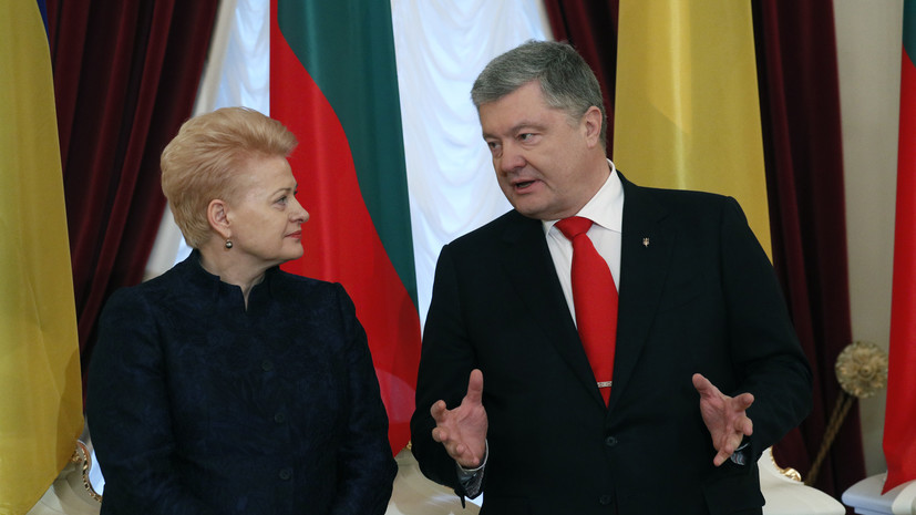 Грибаускайте вручила Порошенко высшую государственную награду Литвы