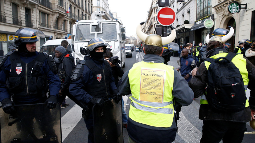 Число задержанных на акции в Париже возросло до 354