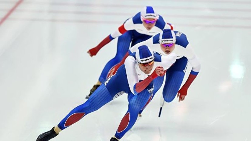 Российские конькобежки завоевали серебро в командном спринте на этапе КМ в Польше
