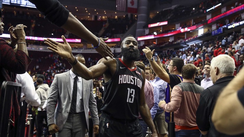 «Хьюстон» обыграл «Лейкерс» благодаря 50 очкам Хардена в матче НБА